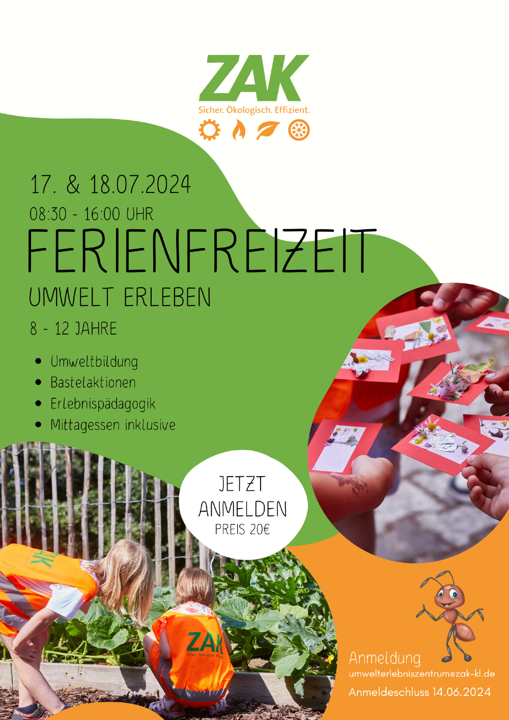 Flyer Ferienfreizeit Sommer 2024