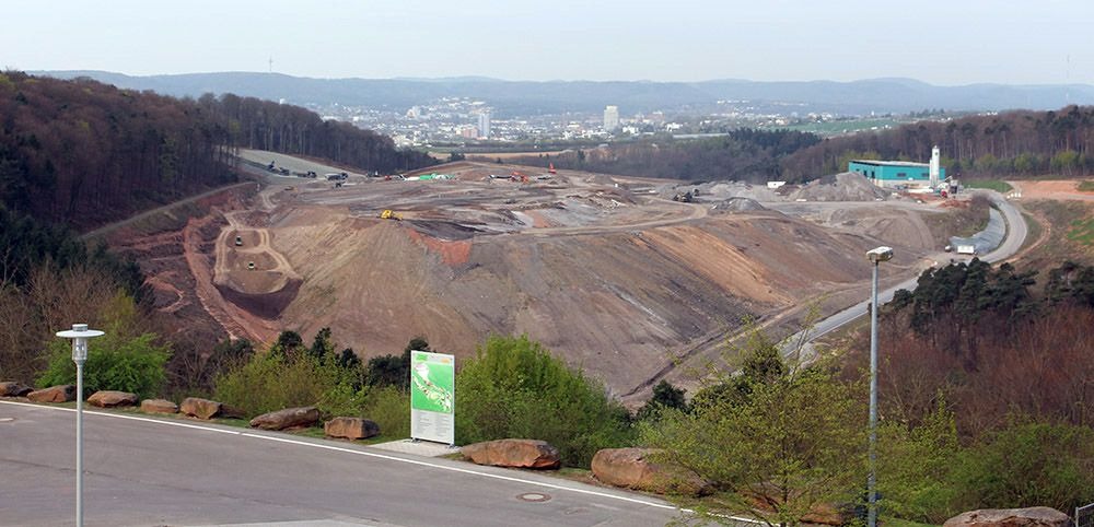 Blick auf die Deponie Kapiteltal